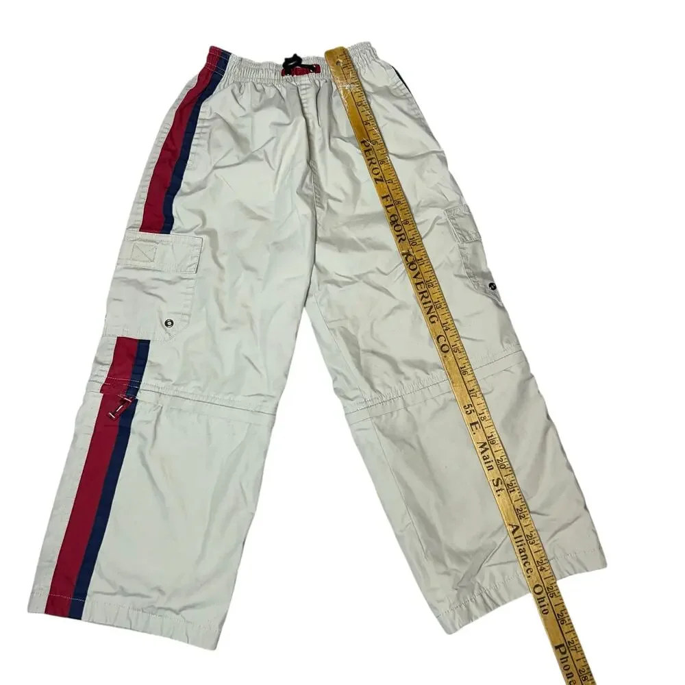 Vintage Carter's Y2K color-block long rugby shirt and cargo pants outfit boys 6